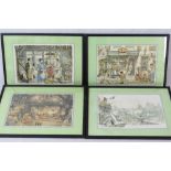 A collection of modern decorative prints after Anton Pieck (4), Will Owen (2), F Robson and others,