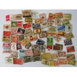 A small collection of match boxes and ma