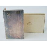 A silver plated cigarette case, initiall