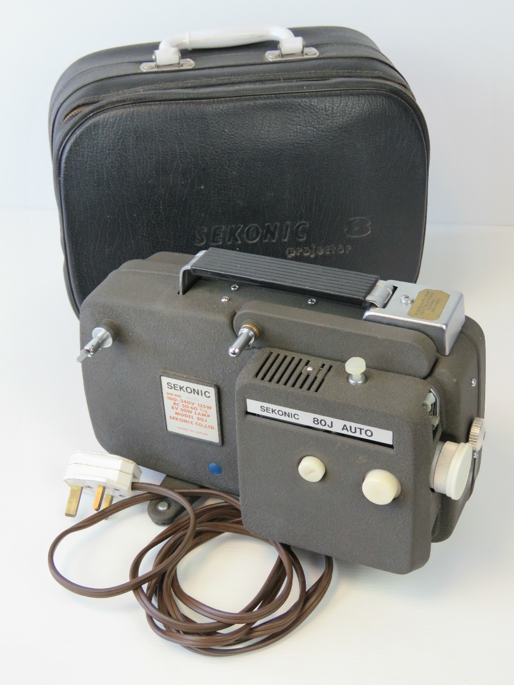 A Sekonic 80J Auto 8mm cine projector, w