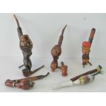 A quantity of assorted vintage pipes inc