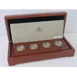 A 22ct gold proof set of four 2012 Diamond Jubilee half sovereigns,