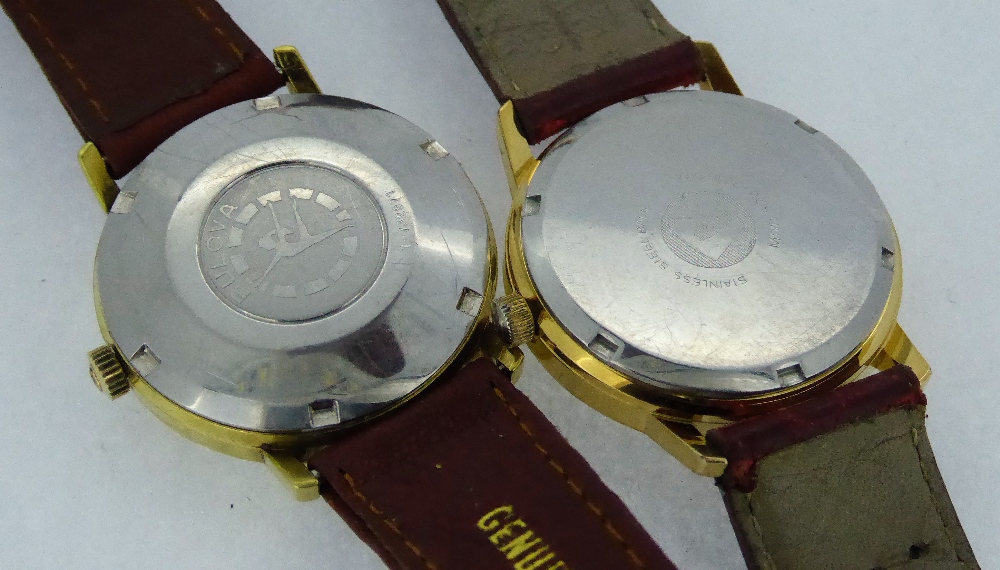 A Bulova gold plated gents automatic watch, - Image 2 of 2