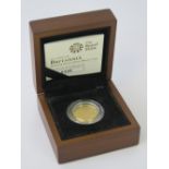 A 22ct gold proof 2010 Quarter Ounce £25 coin, 8.