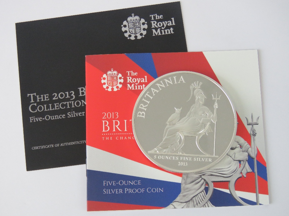 A 2013 fine silver proof £10 coin, 5ozt, - Image 3 of 3