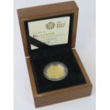 A 22ct gold proof 2011 Quarter Ounce £25 coin, 8.