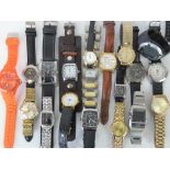 A quantity of assorted mens wristwatches.