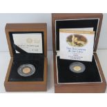 A 22ct gold proof 2012 'Diamond Jubilee The Elizabeth and The Lion' Quarter Sovereign,