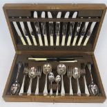 A suite of A1 silver plated flatware and cutlery by James Dixon & Sons Ltd,