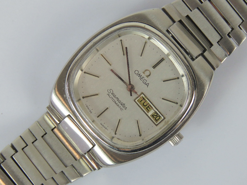 A c1980s Omega Seamaster automatic wristwatch,