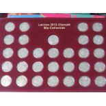 A proof set of 'London 2012 Olympic Collection' 50p coins,