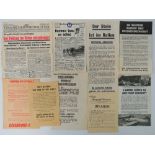 Ten WWII drop leaflets.