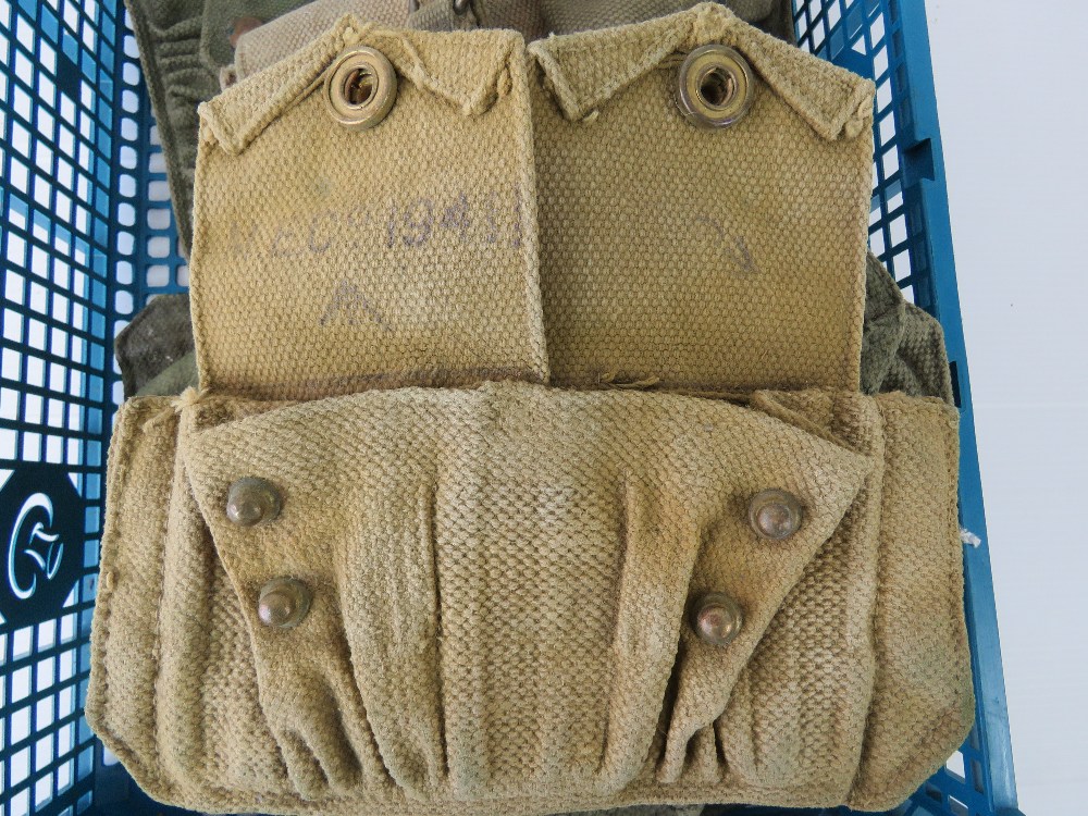 Twelve WWII 37 pattern pouches. - Image 2 of 2