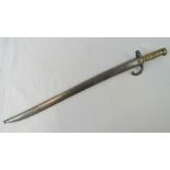 A rare Boer War era Chespot bayonet converted to fit a German Mauser rifle,