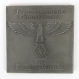 A rare WWII German DAF award plaque complete with original case,
