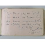 A WWI period autograph album compiled by Sapper F C Walters containing the autograph of Robert