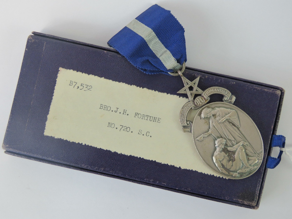 A HM silver Masonic medal presented to ' - Image 3 of 5