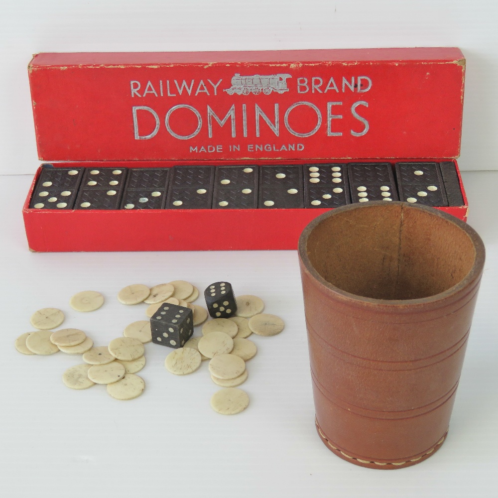 A quantity of bone gaming counters (thir
