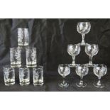 Penrose Waterford cut glass; a boxed set