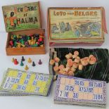 Two WWI era games; 'Loto des Belges' and