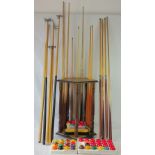 A quantity of various snooker and pool i