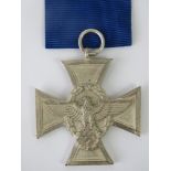 A WWII German Police medal with ribbon a