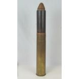 An inert British WWI 3"" cannon round wit