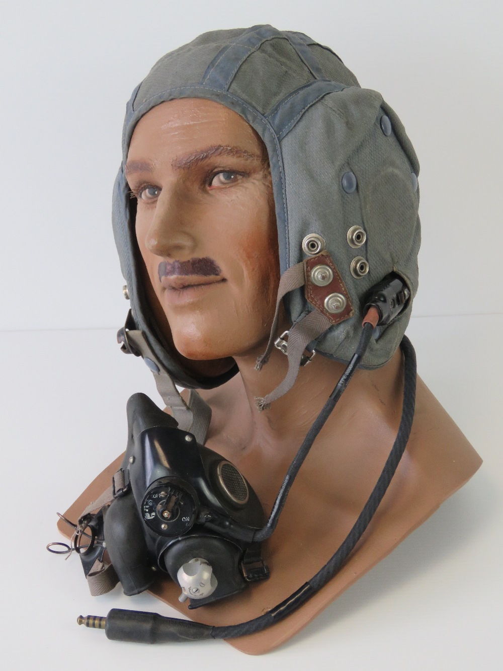 RAF Pilot's Flying Helmet c1960; A stand