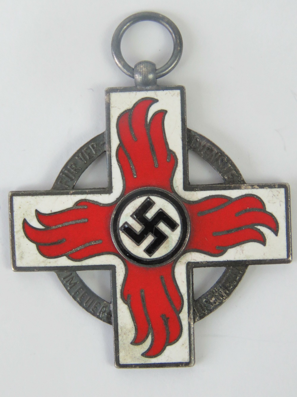 A WWII German Fire Fighters medal.