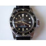 A Gents automatic steel cased divers watch,