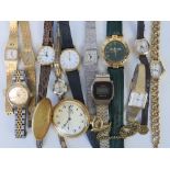 A quantity of assorted vintage watches including Sekonda, Seiko, Philip Mercier, Ingersol, etc.