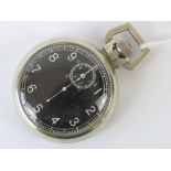 A WWII American Air Force Elgin Watch Co A8 bomb timer / stopwatch c1942, top wind, open face,