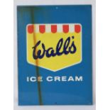 An original Walls Ice cream tin plate advertising wall sign, 61 x 46cm.