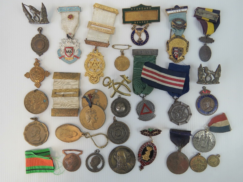 A quantity Masonic medals including; 1952 Steward Lancashire Western Div.