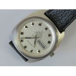 A Gents automatic steel cased day/date watch,