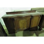 A Victorian serpentine fronted sideboard,