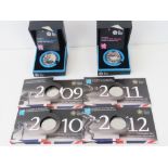 Two 925 silver proof £5 coins being 'London 2012 Olympics' and 'London 2012 Paralympics',