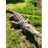 A full size fibreglass alligator measuring 323cm in length.