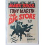 An original Marx Brothers advertising poster c1941 for 'The Big Store' musical show having pencil