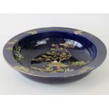 A Bursley Ware bowl with chinoiserie dec