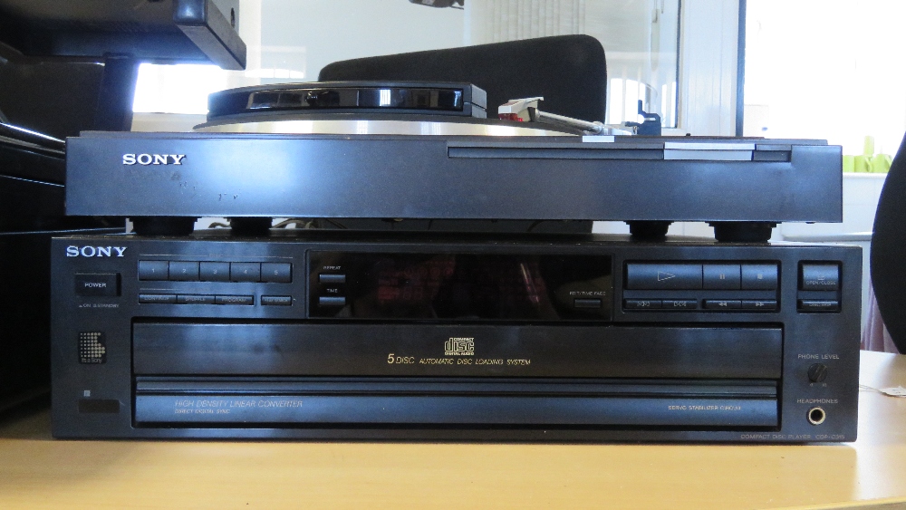 A Sony Hi-fi system comprising record de - Image 4 of 4