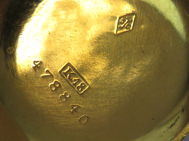 An 18ct yellow gold fob watch having rep - Image 2 of 2