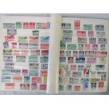Stamps; four philatelic stock books with a collection of US postage stamps, also British,