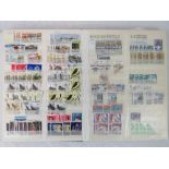 Stamps; a philatelic stock book with a collection of mainly used stamps for Argentina, Falklands,