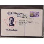 First Day Covers; an album of first day covers for Rhodesia and Nyasaland.