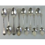A set of four Georgian HM silver teaspoons bearing partial hallmark (no town) c1832,