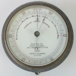 A Negretti & Zambra Fisherman's aneroid barometer issued by the RNLI, No1347,