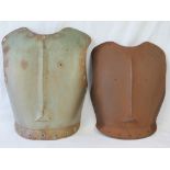 Two full size reproduction French armour breast plates.