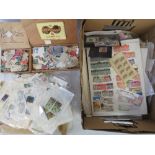 Stamps; various loose stamps.