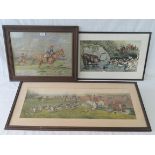 A framed and glazed original pastel depicting Stevenston Point to Point races, 1925,